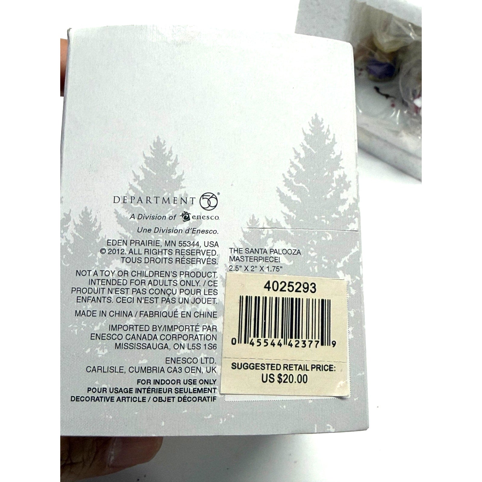 Vintage Dept 56 Santa Palooza Masterpiece North Pole Series 4025293 - Sealed