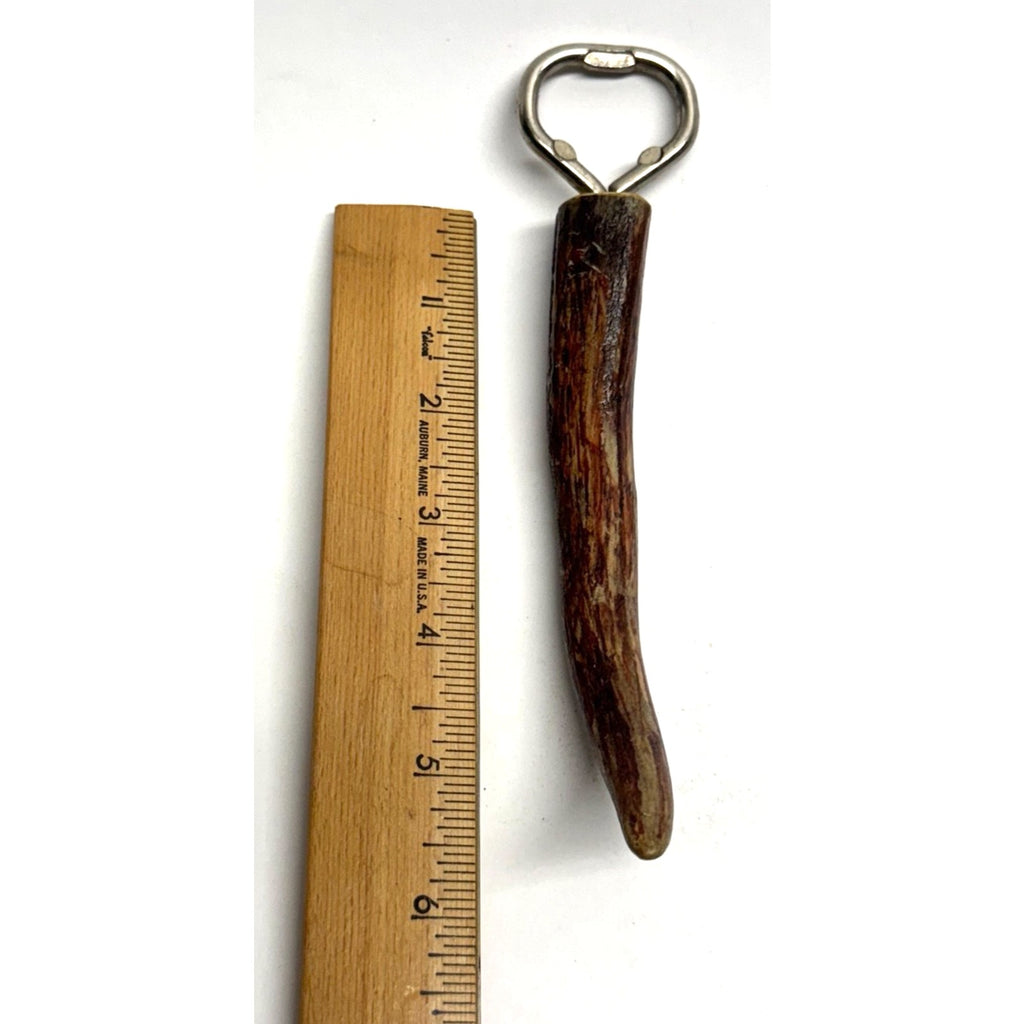 Vintage Bottle Opener Deer Stag Horn Antler Handle
