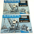 Vintage Lot of 2 Blueprints For Atlas Snap Track HO Layouts