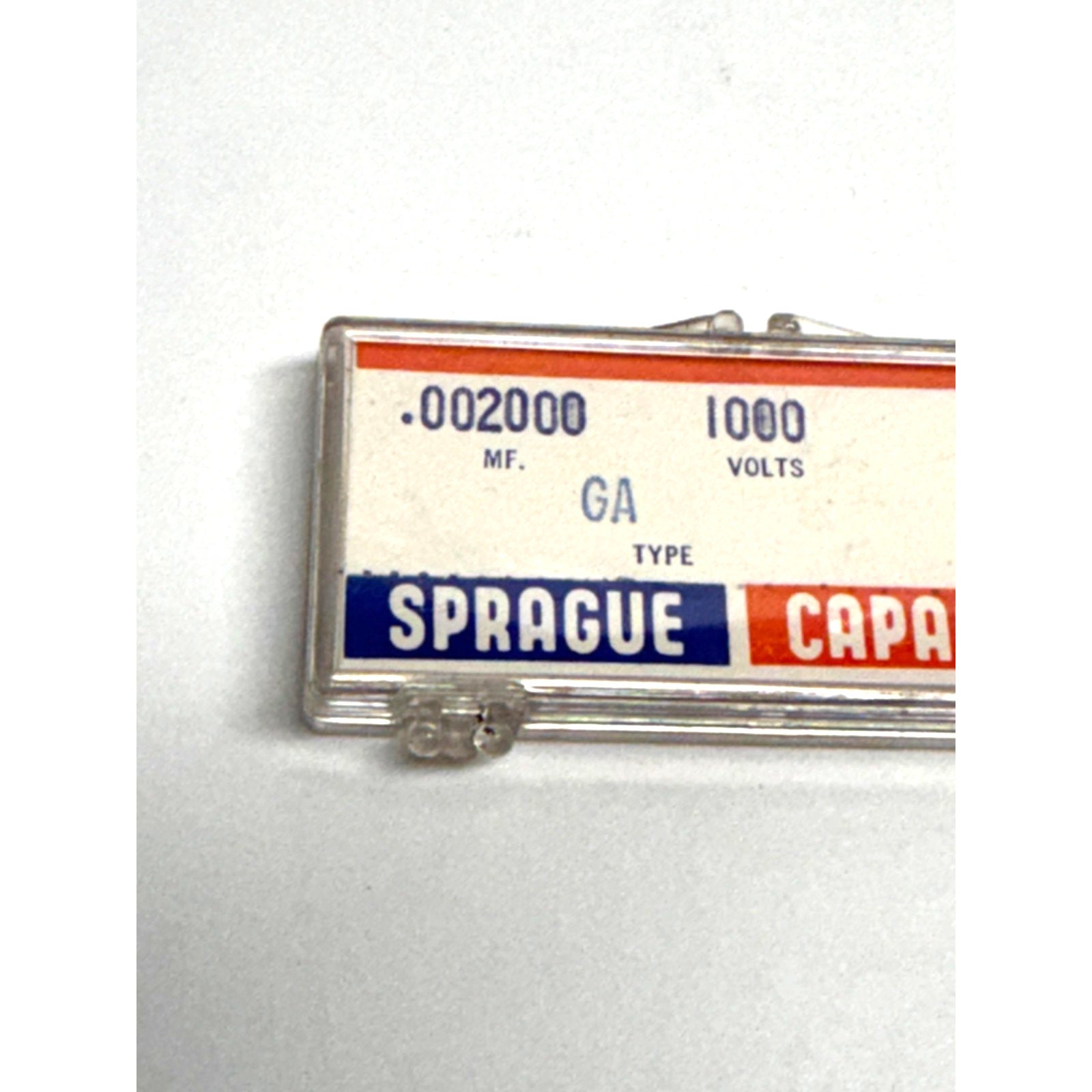 Vintage NOS Sprague 5GA-D20 Ceramic Disc Capacitors .002uF 1000V 5-Pack Box