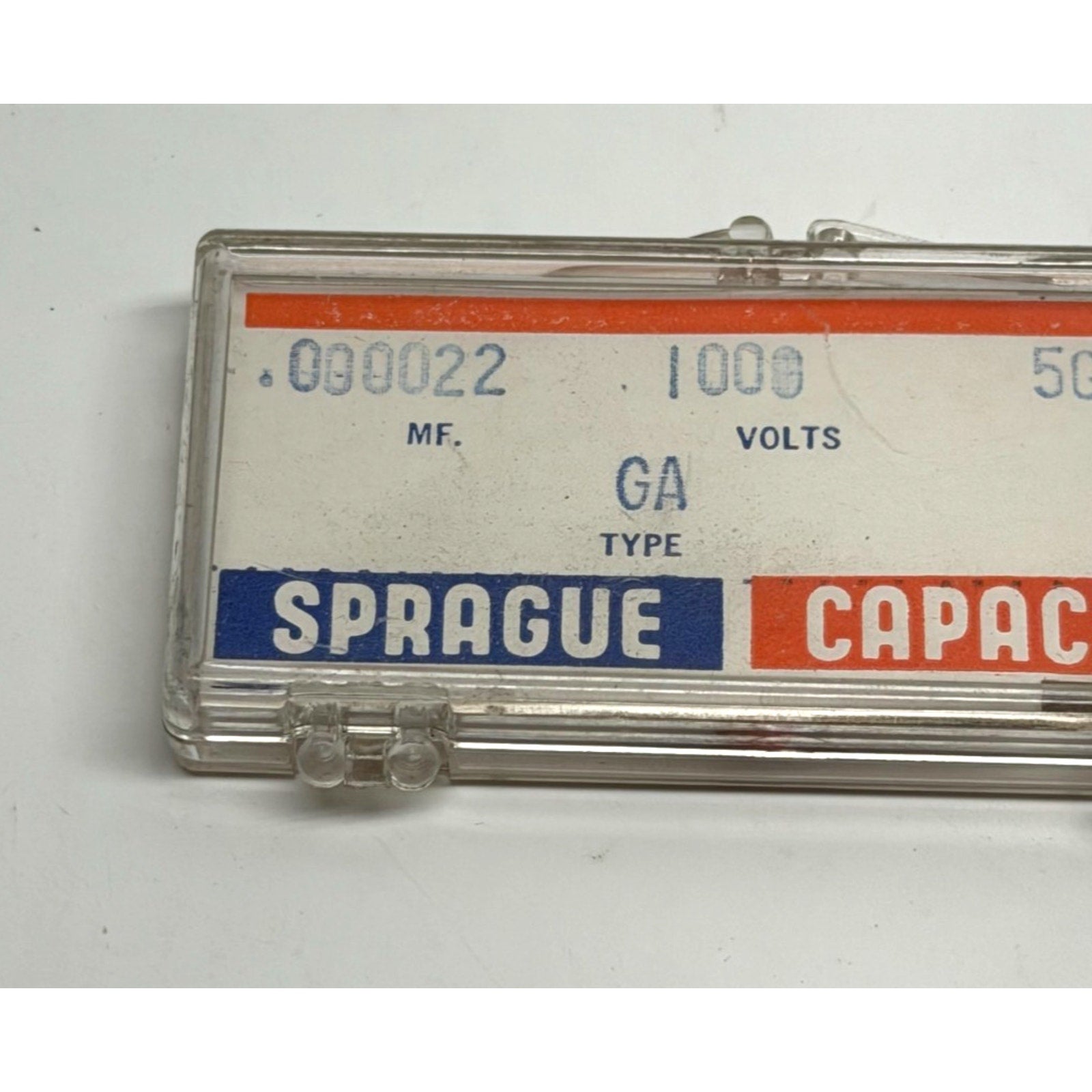 Vintage Sprague 5GA-Q22 Ceramic Disc Capacitor .000022uF 1000V NOS