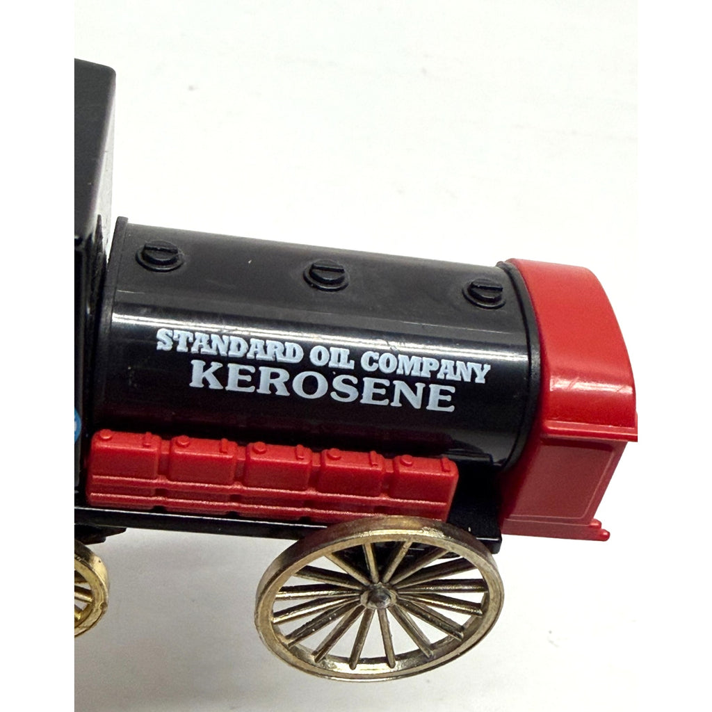 Vtg CHEVRON COMMEMORATIVE Model DIE-CAST Metal Horse Drawn Wagon Kerosene