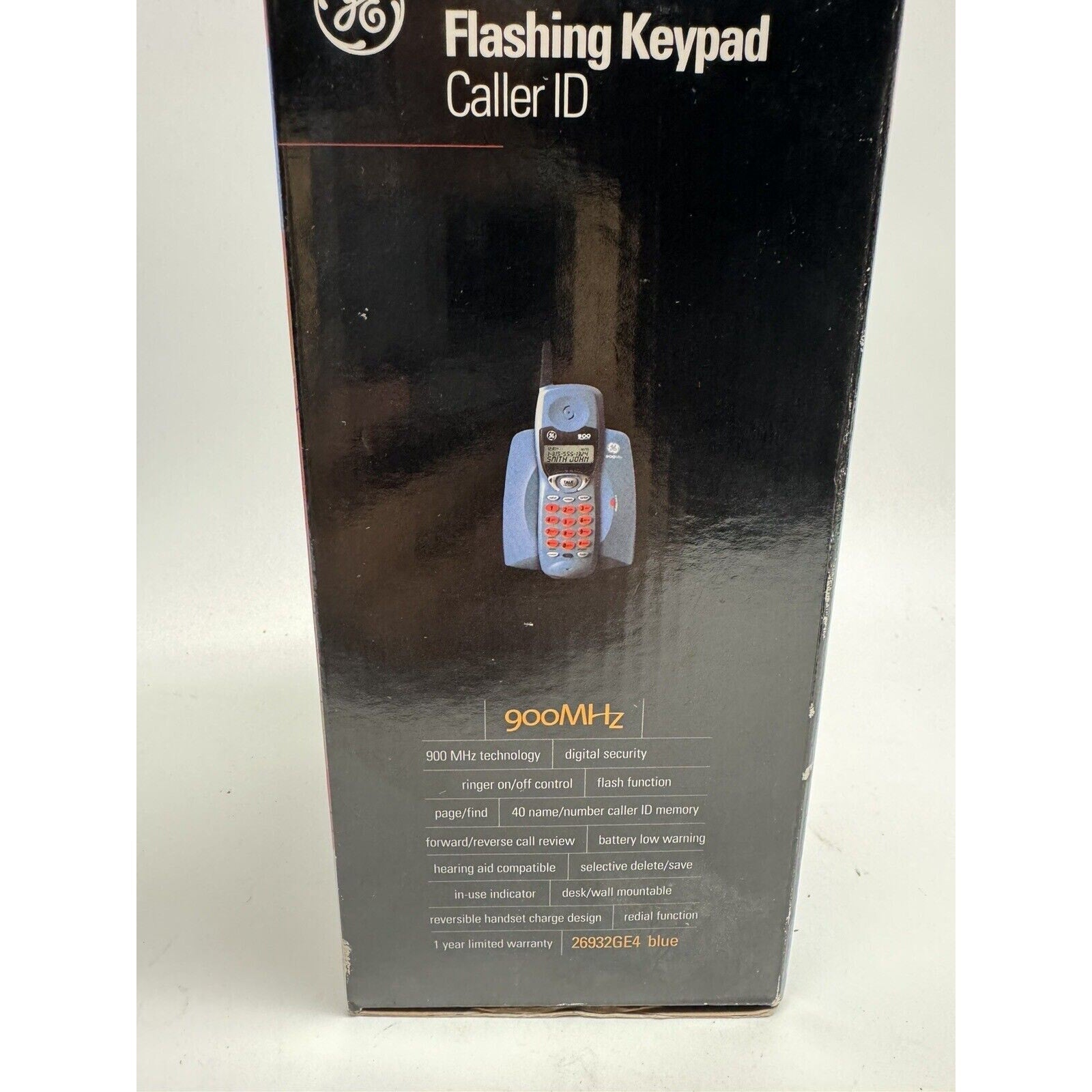 SEALED NEW GE 26932GE4 Cordless Telephone - Flashing Keypad Caller ID - Blue