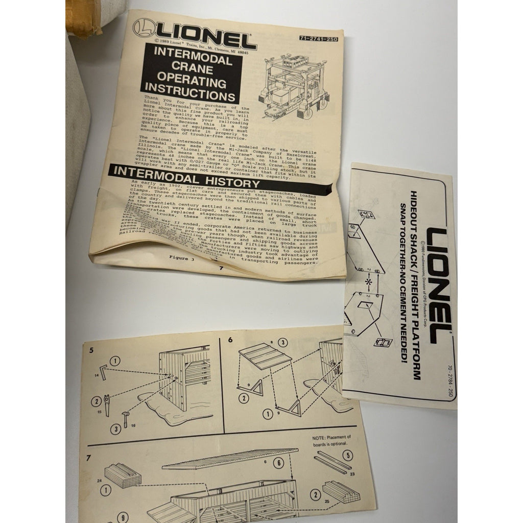 VINTAGE NOS Lionel 6-12741 Intermodal Crane Mi-Jack Translift