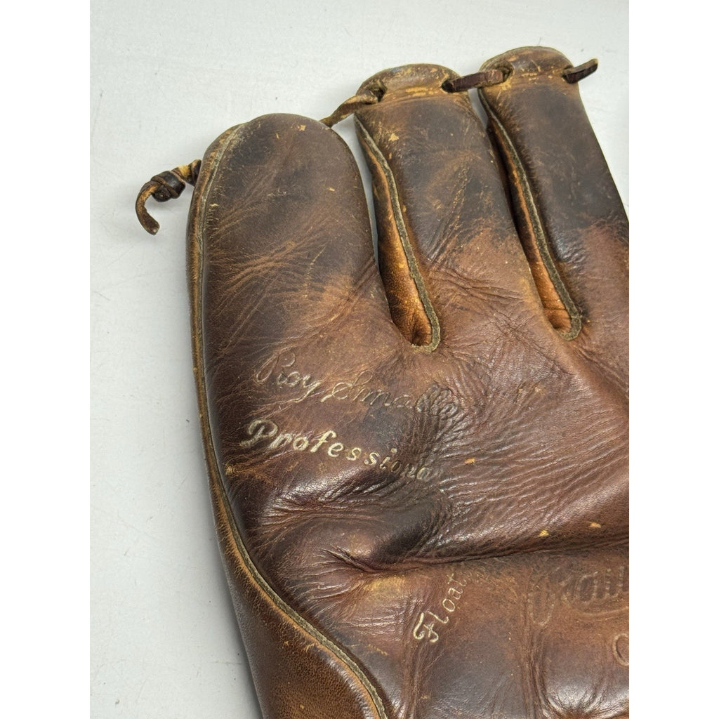 VINTAGE 1940's Rawlings G350 Kirby "Hig" Higbe Floating Heel Leather Glove LH