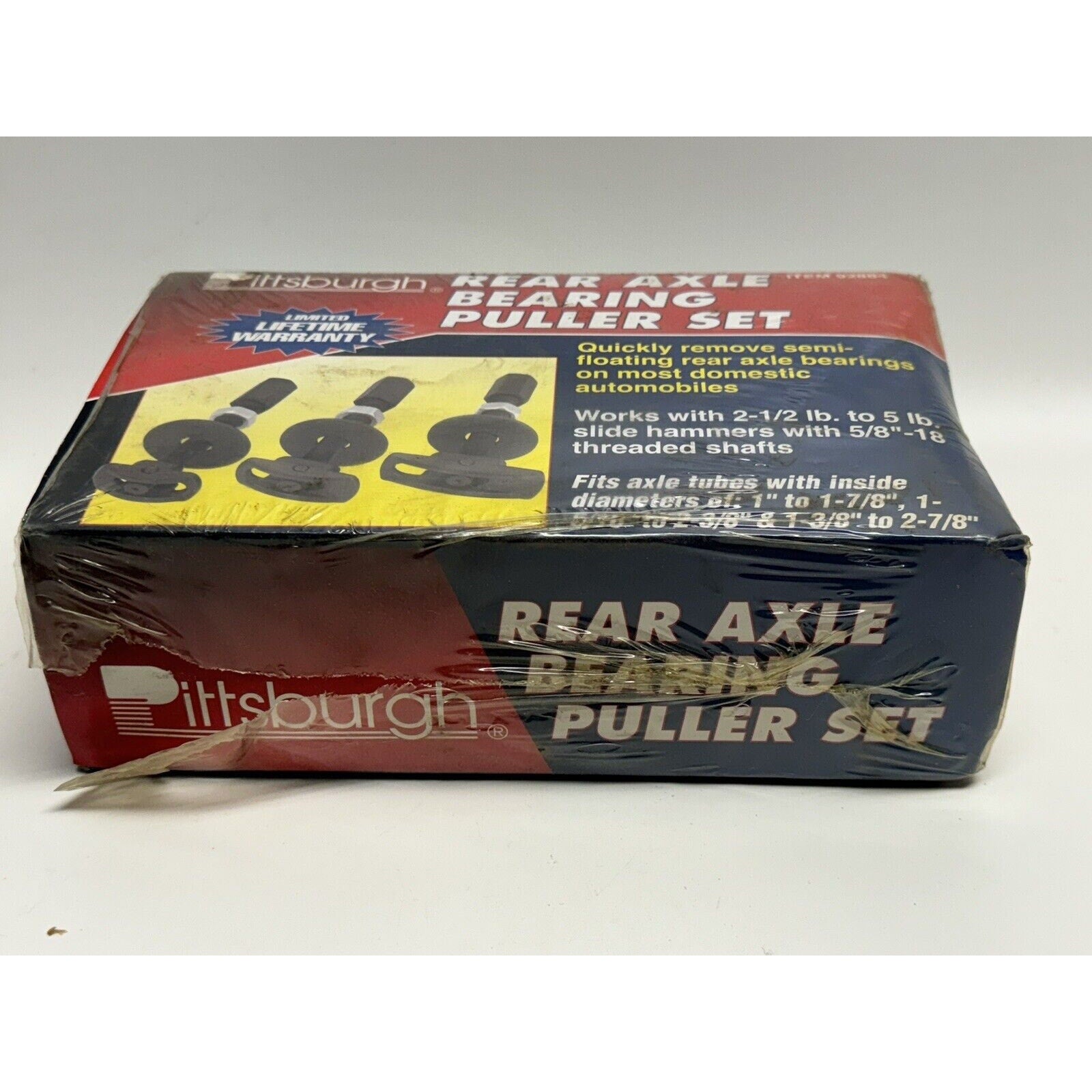 VINTAGE FACTORY SEALED Pittsburgh Rear Axle Bearing Puller Set Item# 92884