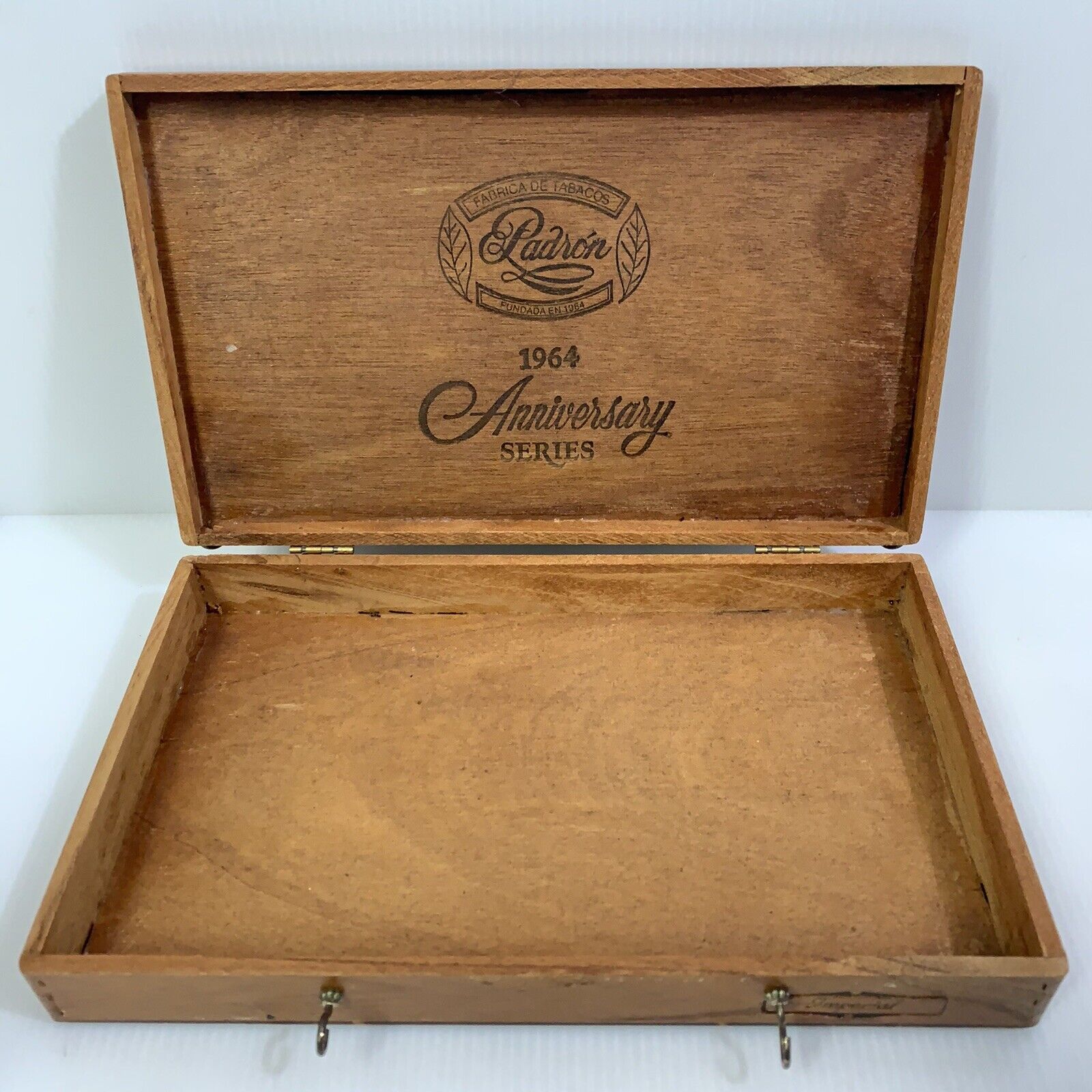 Vintage "RARE" Print on front and back 1964 Padron Anniversary Series Cigar Box