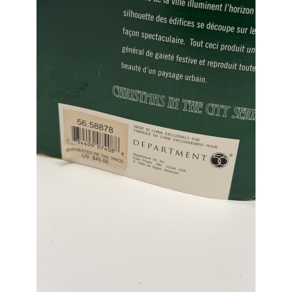 VINTAGE SEALED NEW Dept 56 Christmas in the City BEEKMAN HOUSE 58878