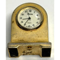 Vintage "Perini" Gold Tone Mini Clock - Quartz Analog - Untested