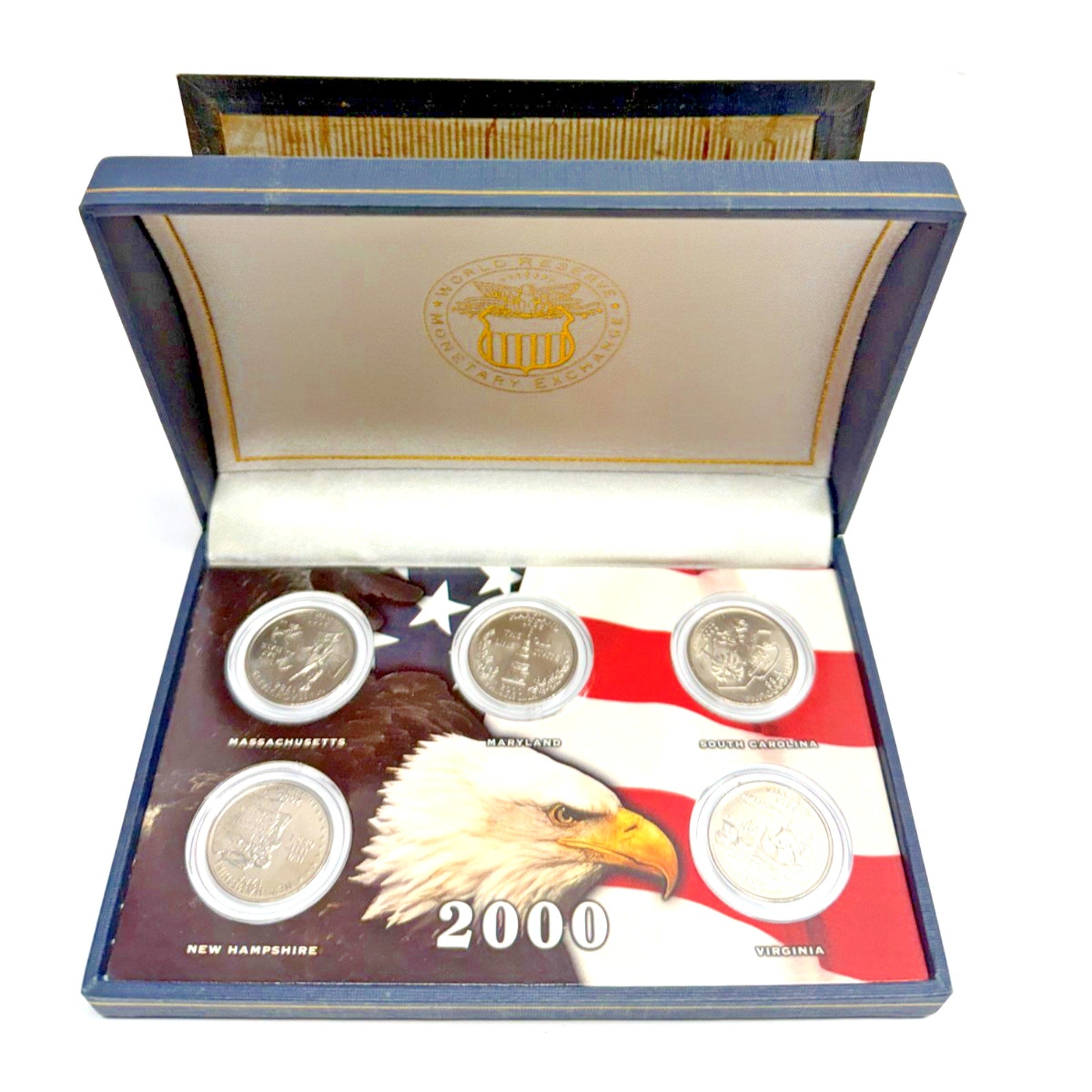 Vtg 2000 Mint State Quarter Collection 5-Coin Set World Reserve MonetaryExchange