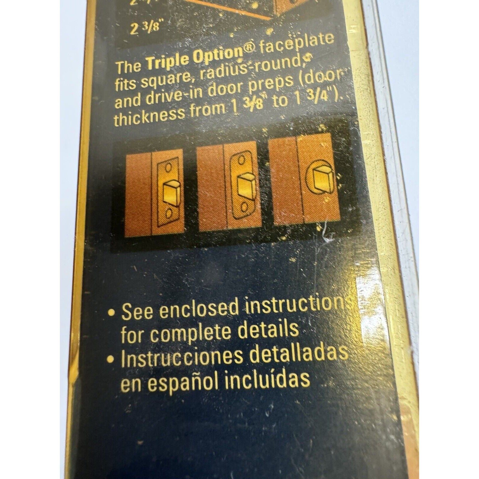 VINTAGE FACTORY SEALED SCHLAGE BED & BATH LOCKING DOOR KNOB SET P513-503