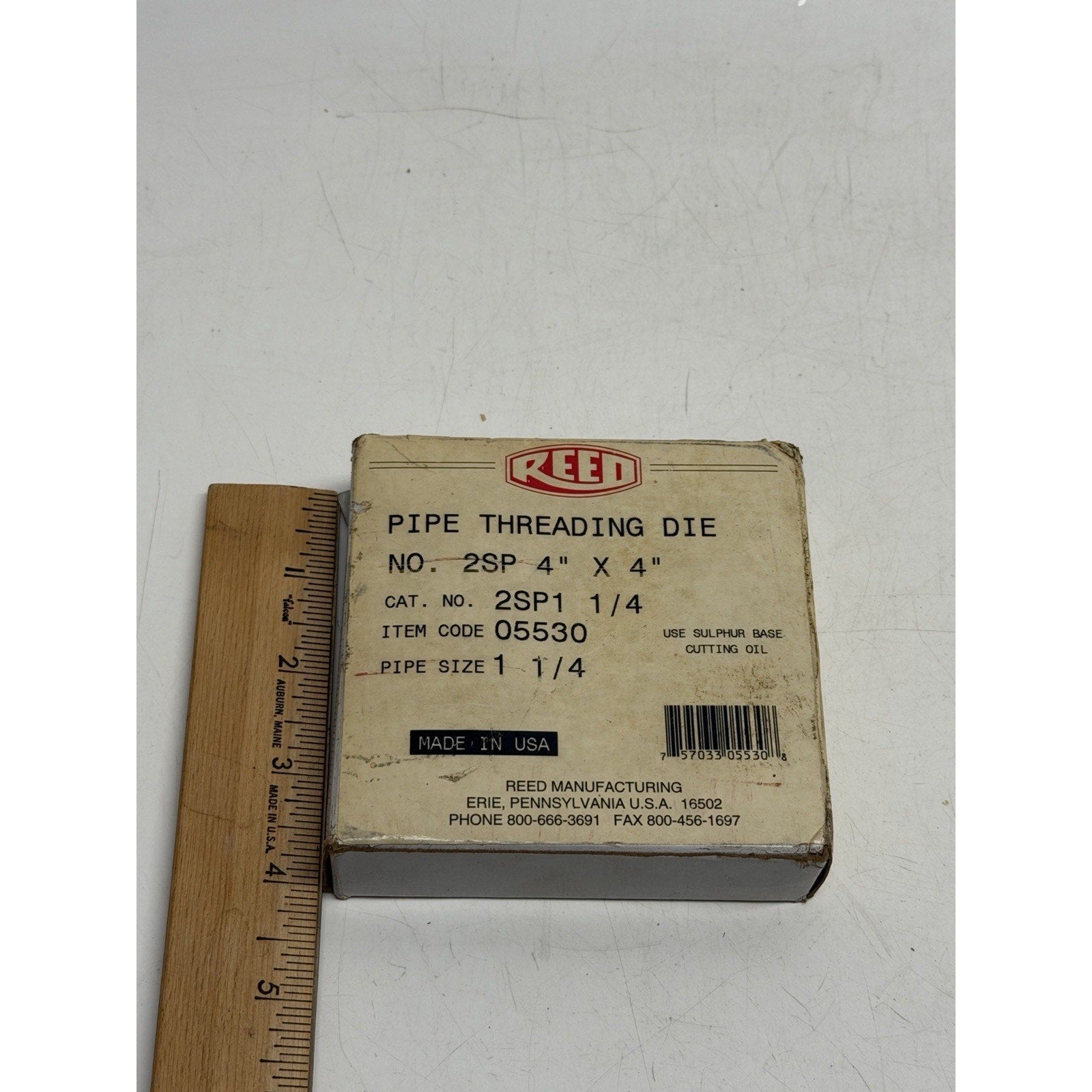 VINTAGE FACTORY SEALED Reed 425p 4" X4" 2SP 1/4" code 05530 1 1/4" NPT