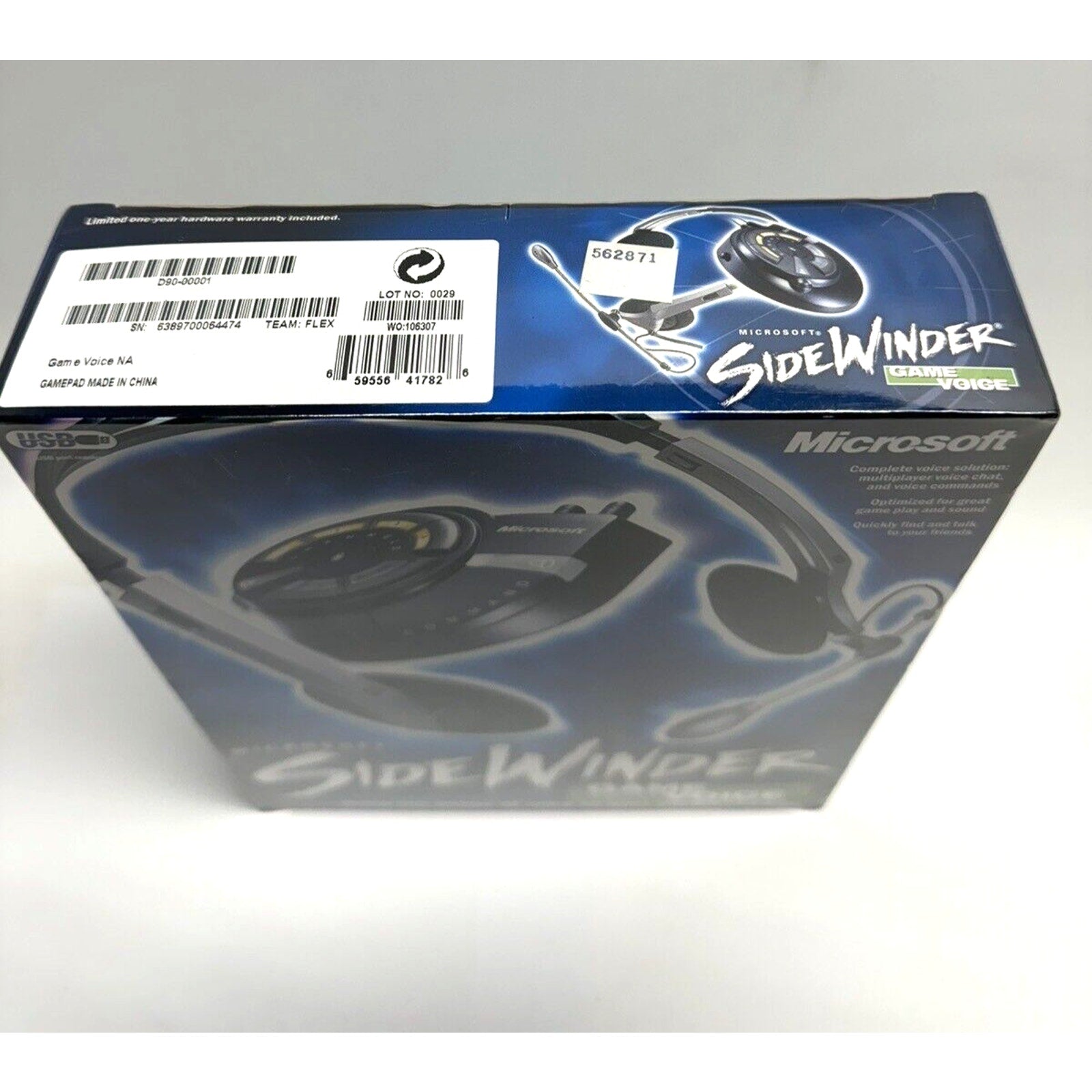 Vintage FACTORY SEALED Microsoft Sidewinder Game Voice Headset PC
