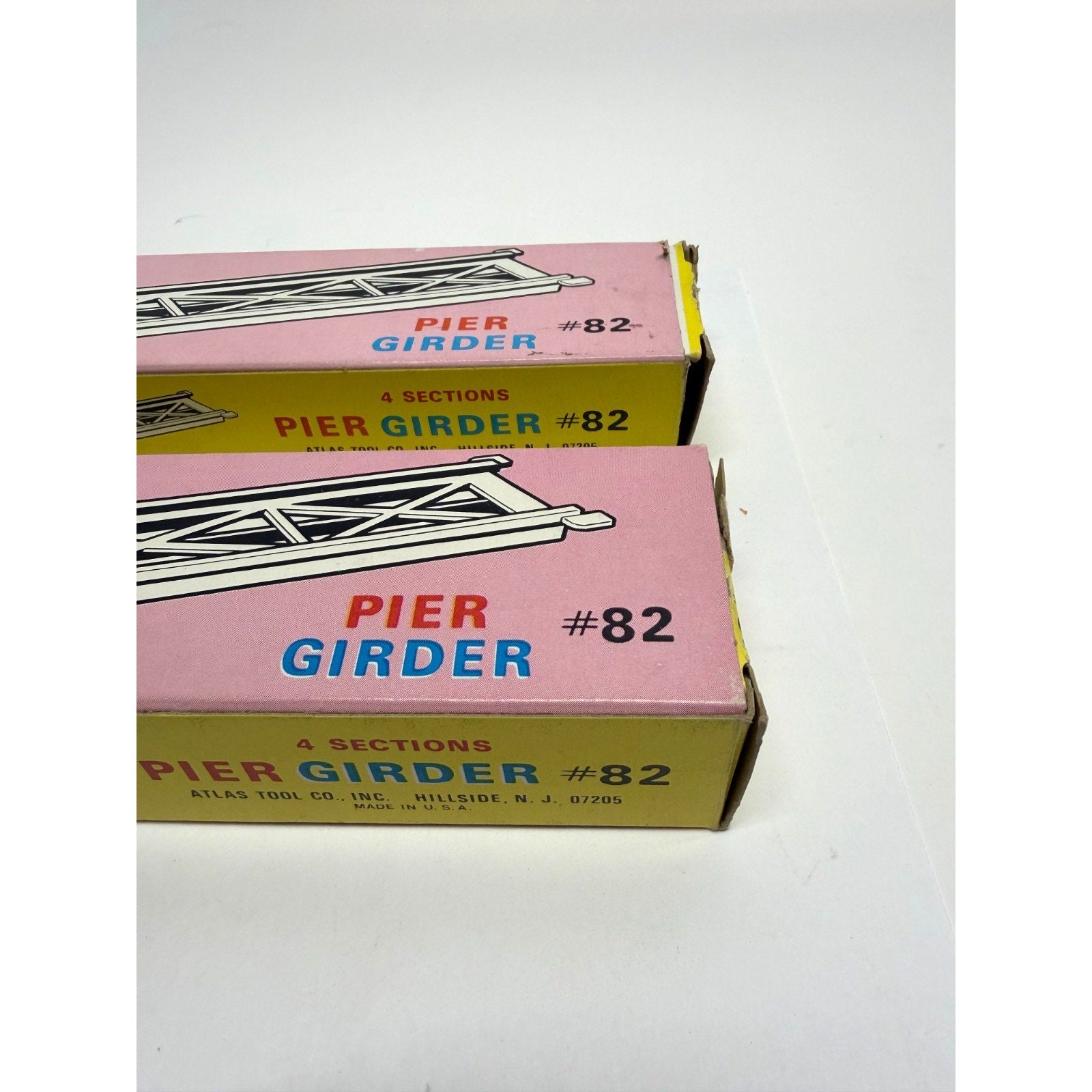 NEW 2 Sets Of Atlas Pier Girder #82-100 HO Scale 4 Sections Each Set Vintage NOS
