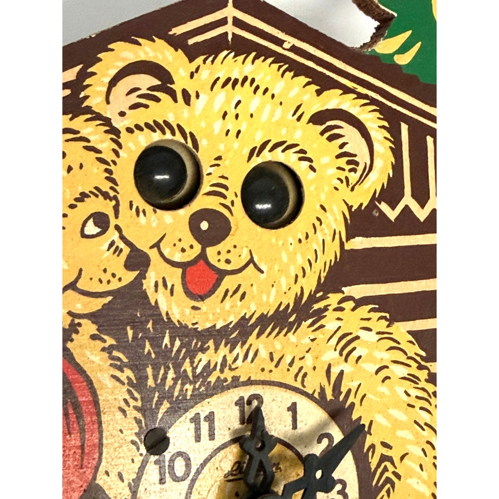 Vintage Engstler Germany Clock The 3 Bears Untested