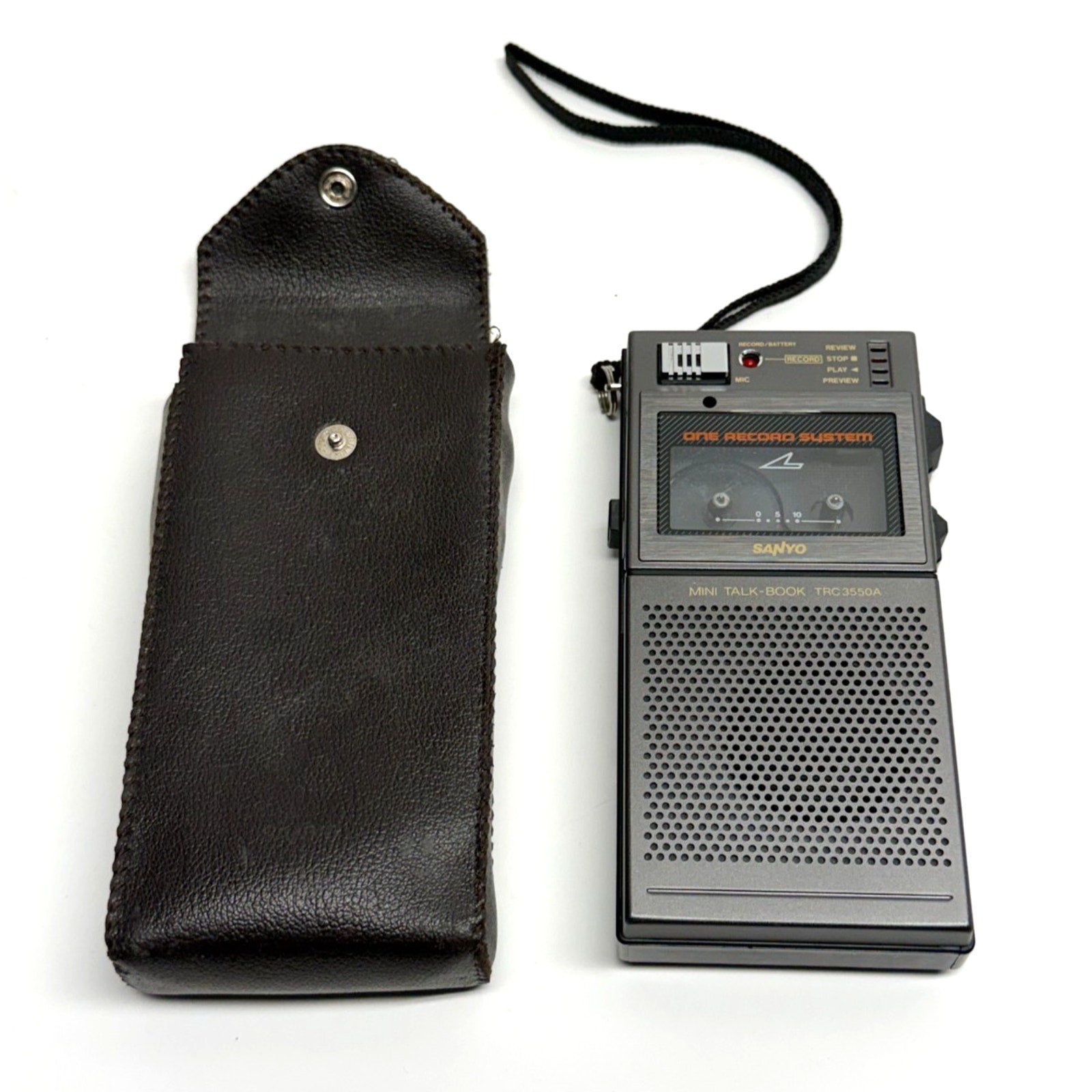 VTG Sanyo TRC-3550A Mini Talk Book Mini Cassette Voice Recorder. Not working