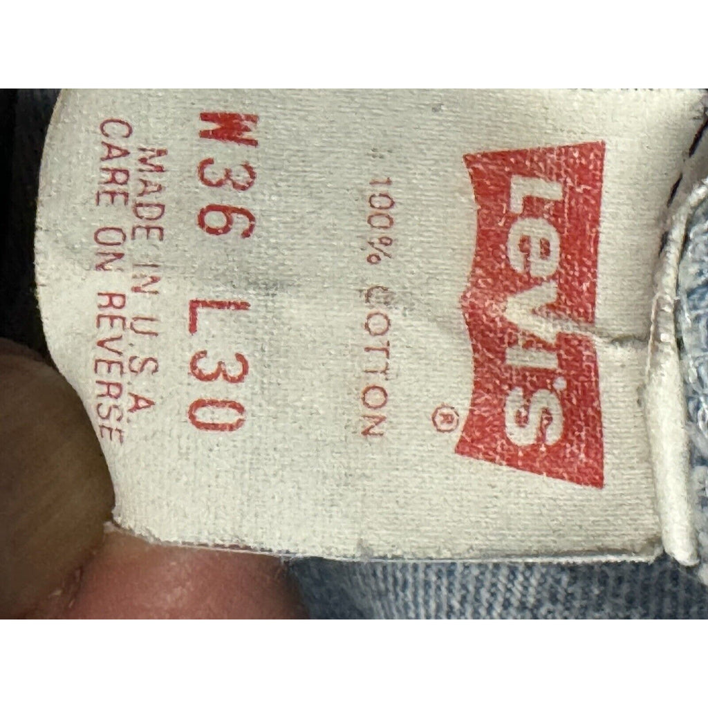 Vintage 1980s Levi's 501-0115 Denim Jeans W36 L30 Made in USA