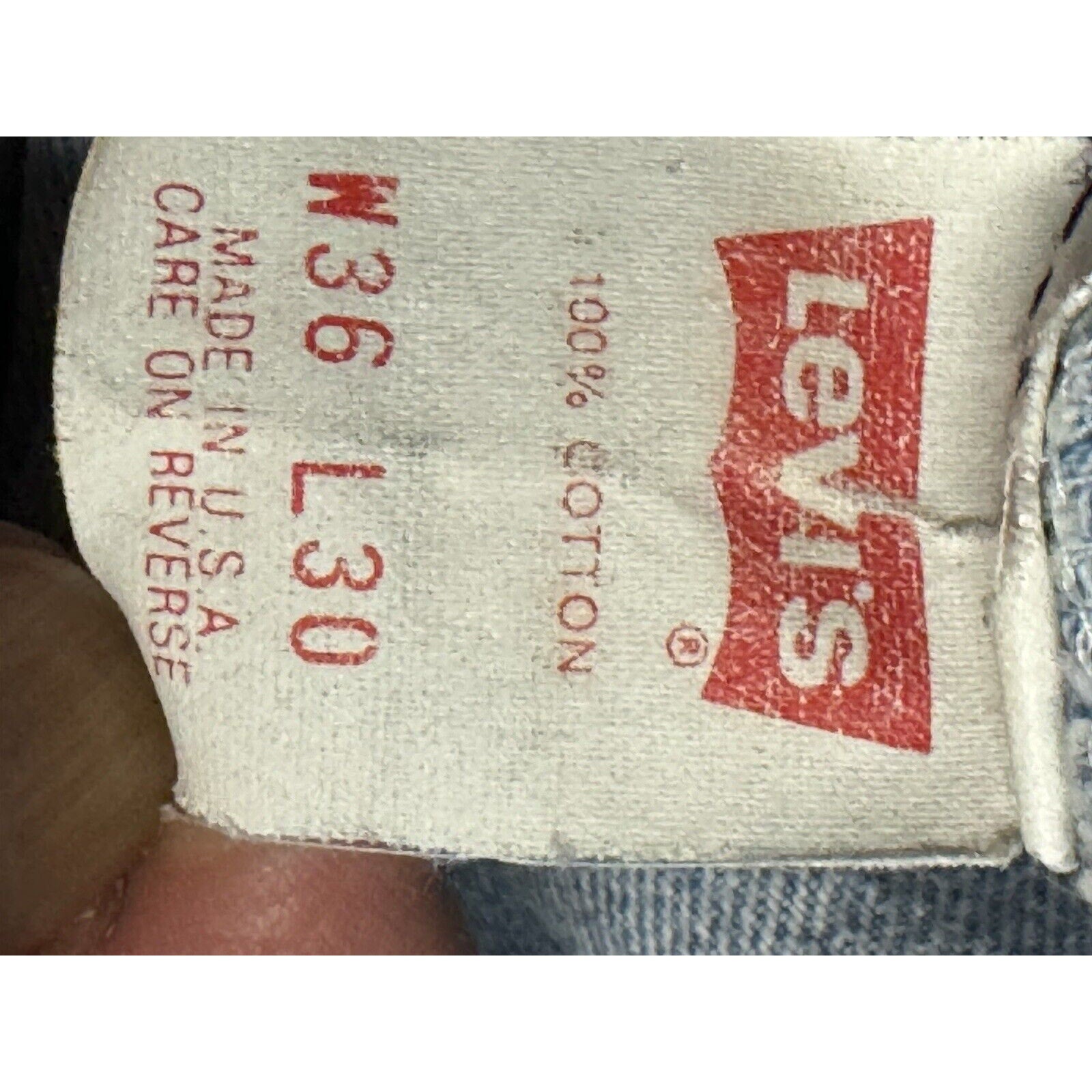 Vintage 1980s Levi's 501-0115 Denim Jeans W36 L30 Made in USA