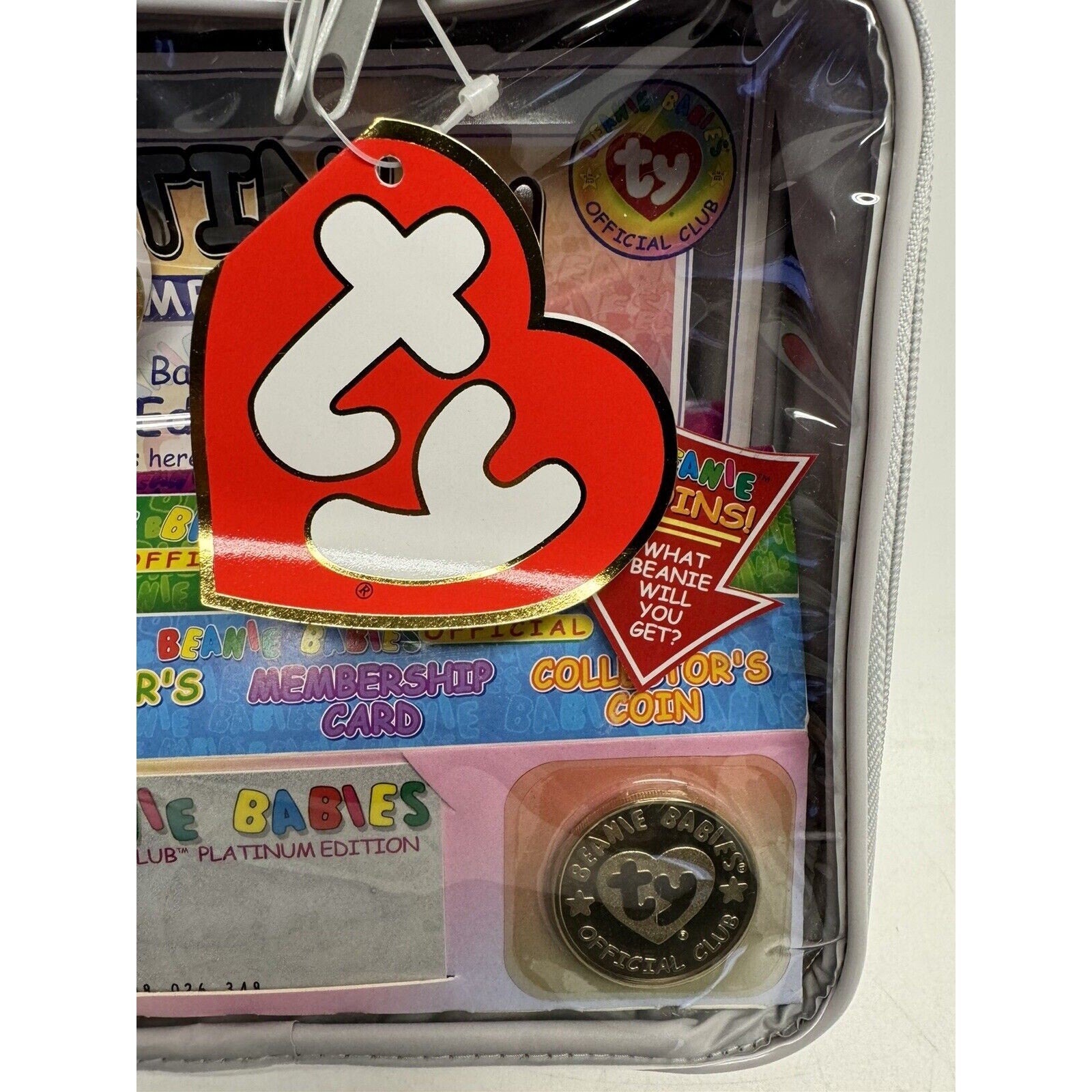 VINTAGE FACTORY SEALED TY Beanie Baby Official Club Membership Kit BBOC Platinum