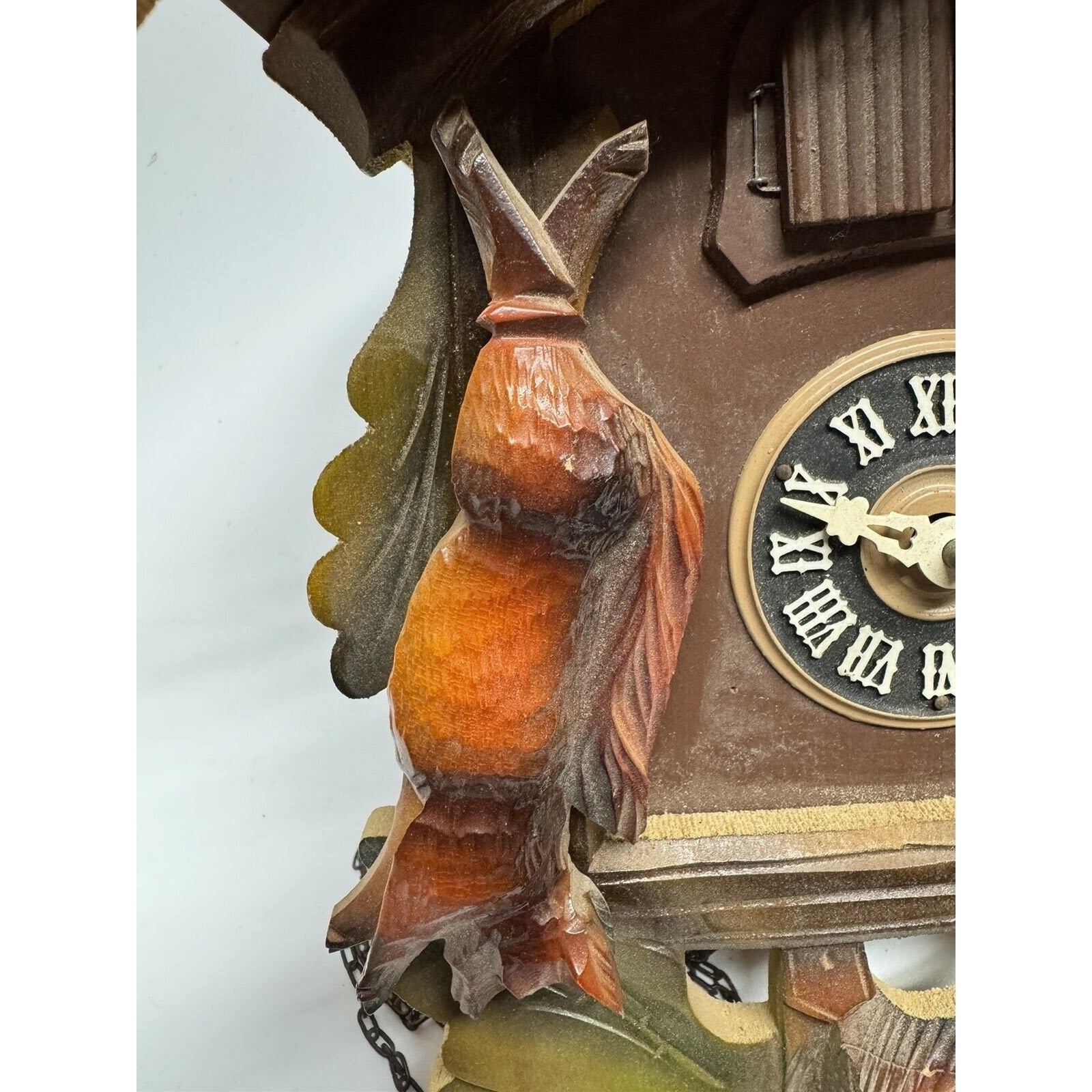 Vintage Cuendet Musical Swiss Chalet Cuckoo Clock Hunting Danube UNTESTED