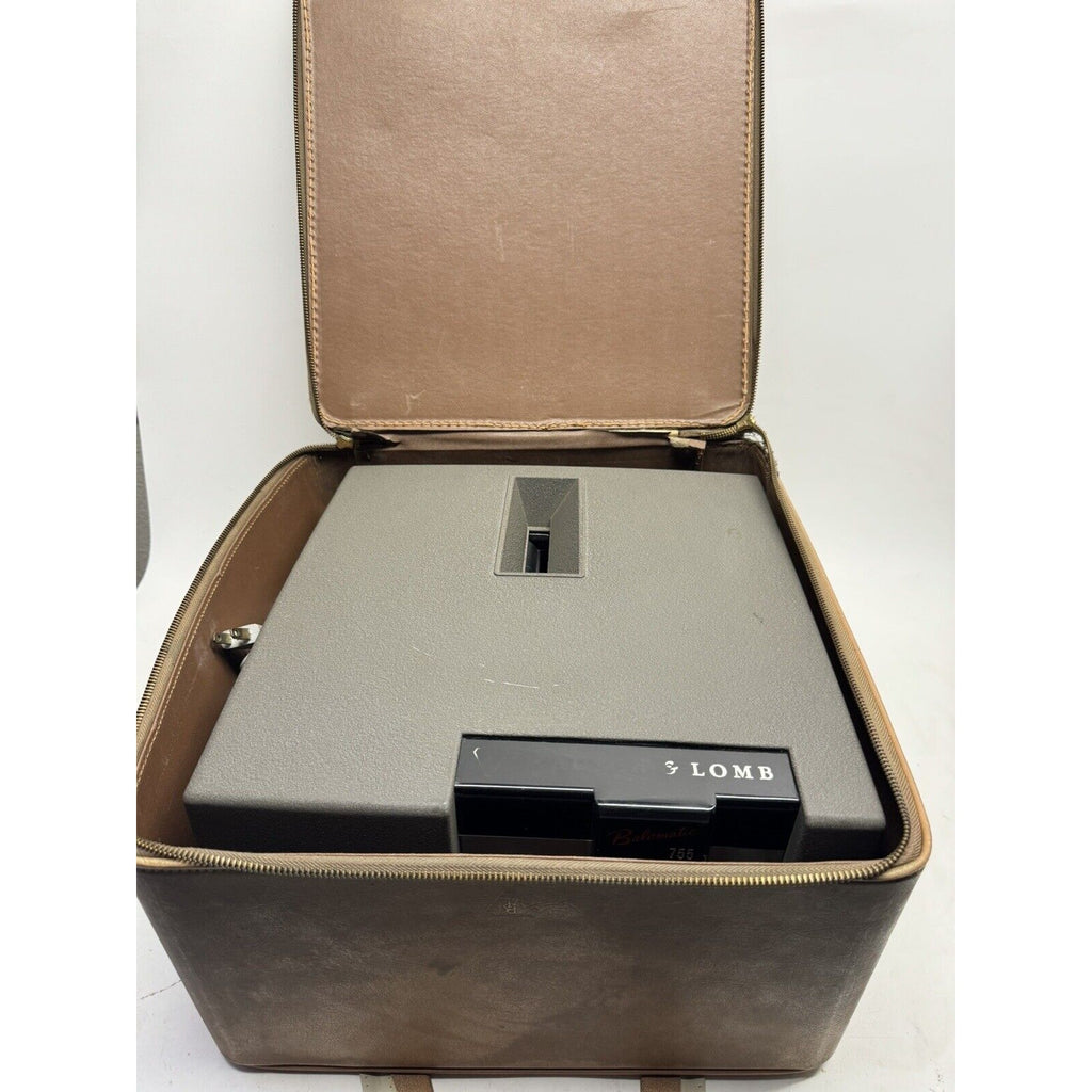 VINTAGE Bausch & Lomb 755 35mm Balomatic Slide Projector Anastigmat f3.5 w/Case
