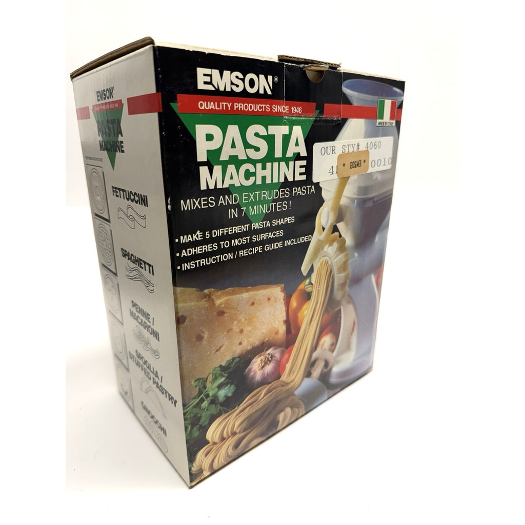 Vintage NOS Emson Pasta Machine 5 Shapes Made In Italy