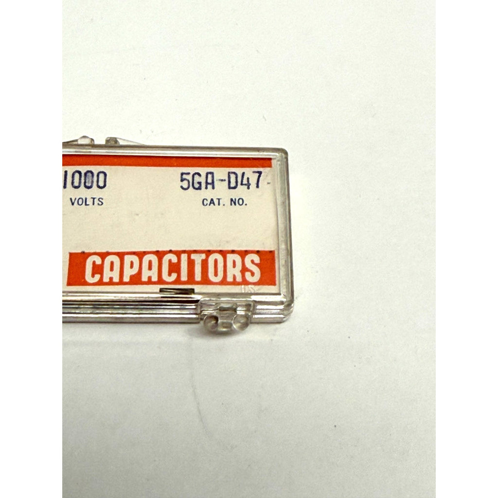 Vtg 5pc Sprague Cera-Mite .0047uF 1000V Ceramic Disc Capacitors NOS 5GA-D47