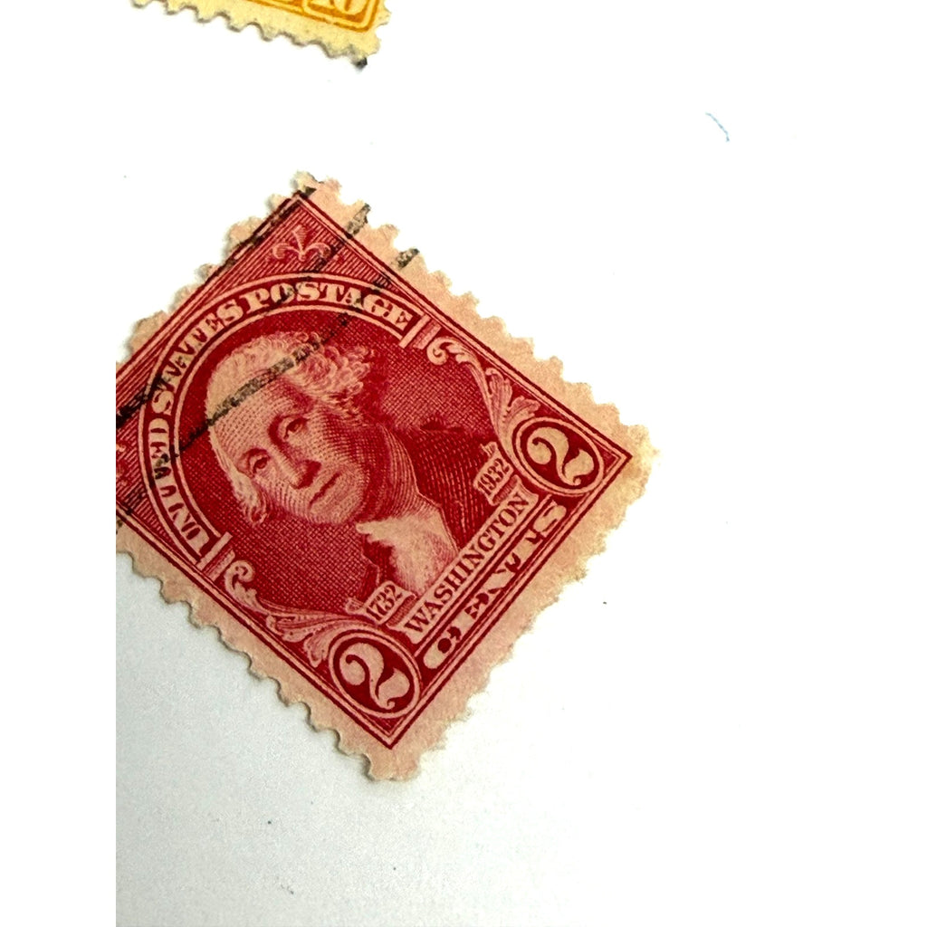 Vtg Mystic Stamp Co 4Set: 1932 Washington Bicentennials - No. 705 707 708 715
