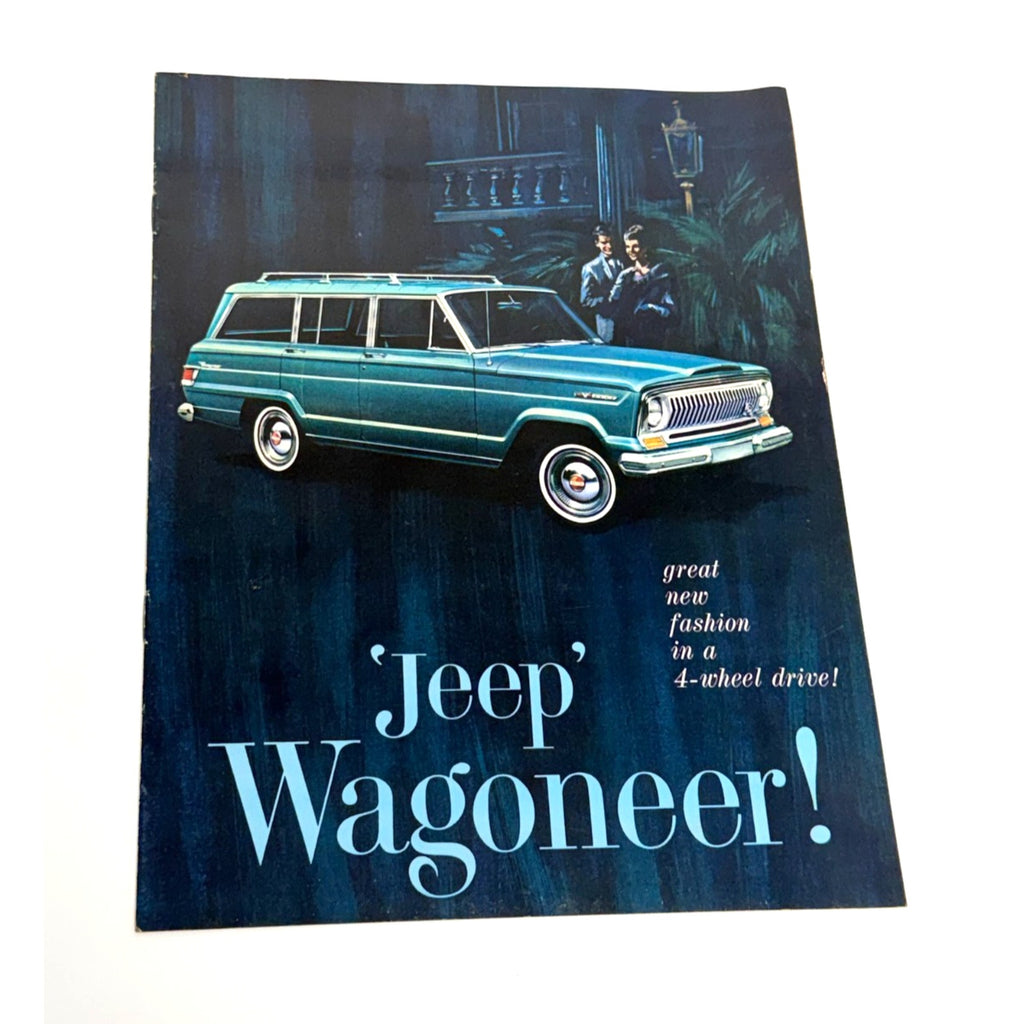 Vtg 1965 Kaiser Jeep Wagoneer Dealer Sales Brochure Catalog Original Car SalesAd