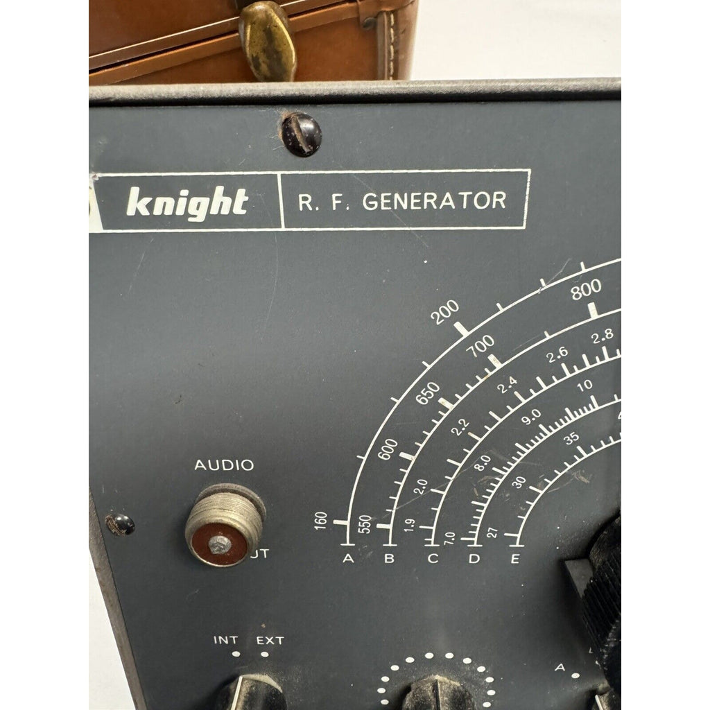 VINTAGE Knight RF Generator Model KG-650 w/ Samsonite Leather Case