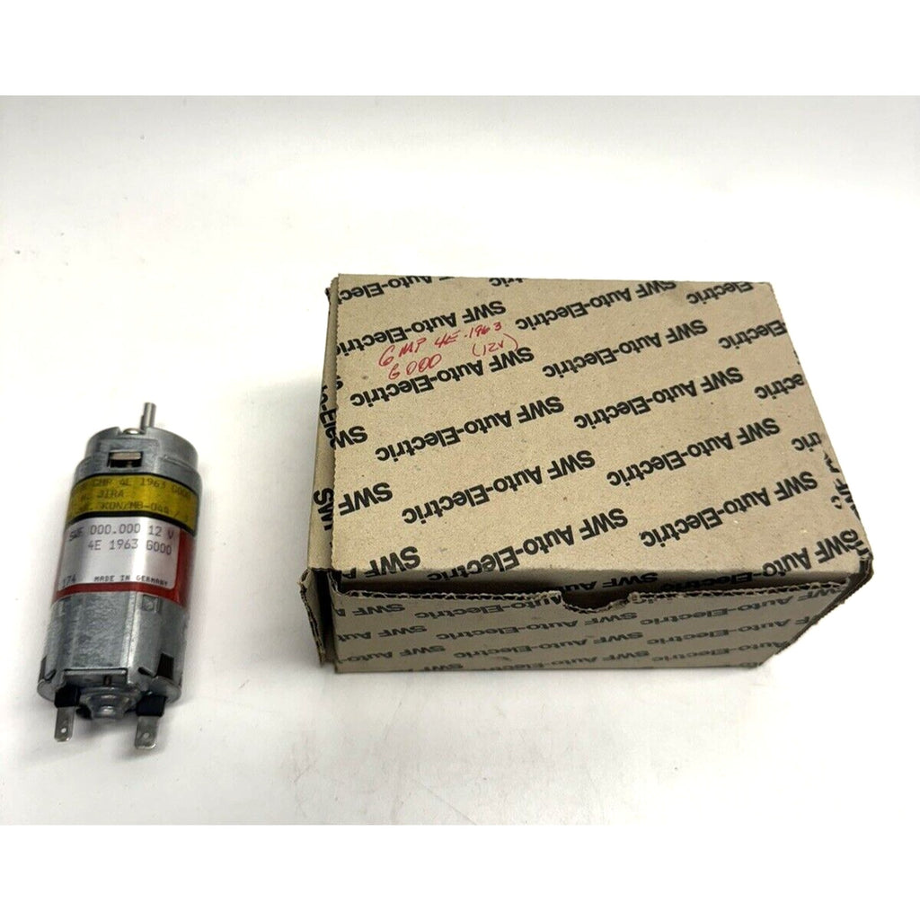 Vintage NOS SWF Auto Electronics 12v Motor GMP 4E 1963 G000 Made in Germany