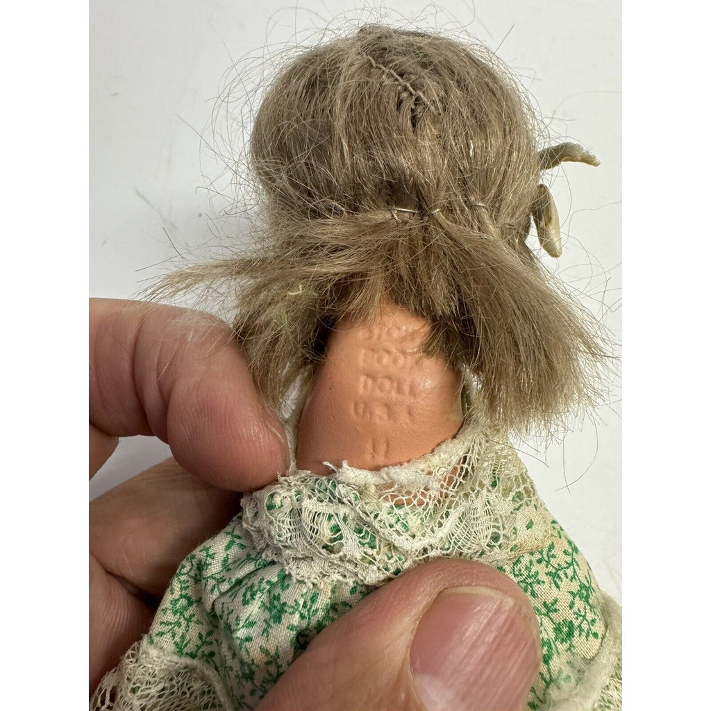 Vintage NANCY ANN STORYBOOK 5 1/2" Jointed Bisque Girl Doll No Arms