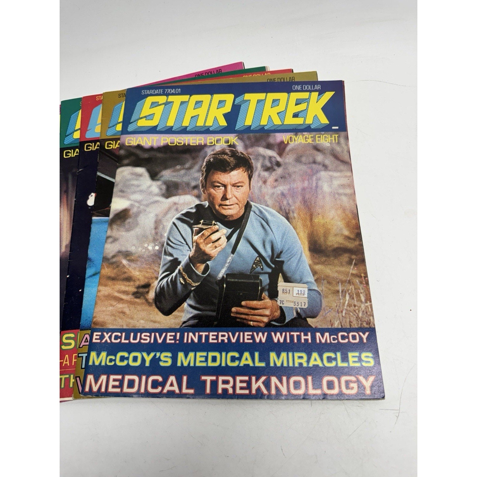 VINTAGE Lot of 11 Star Trek Giant Poster Book Voyages Poster Books