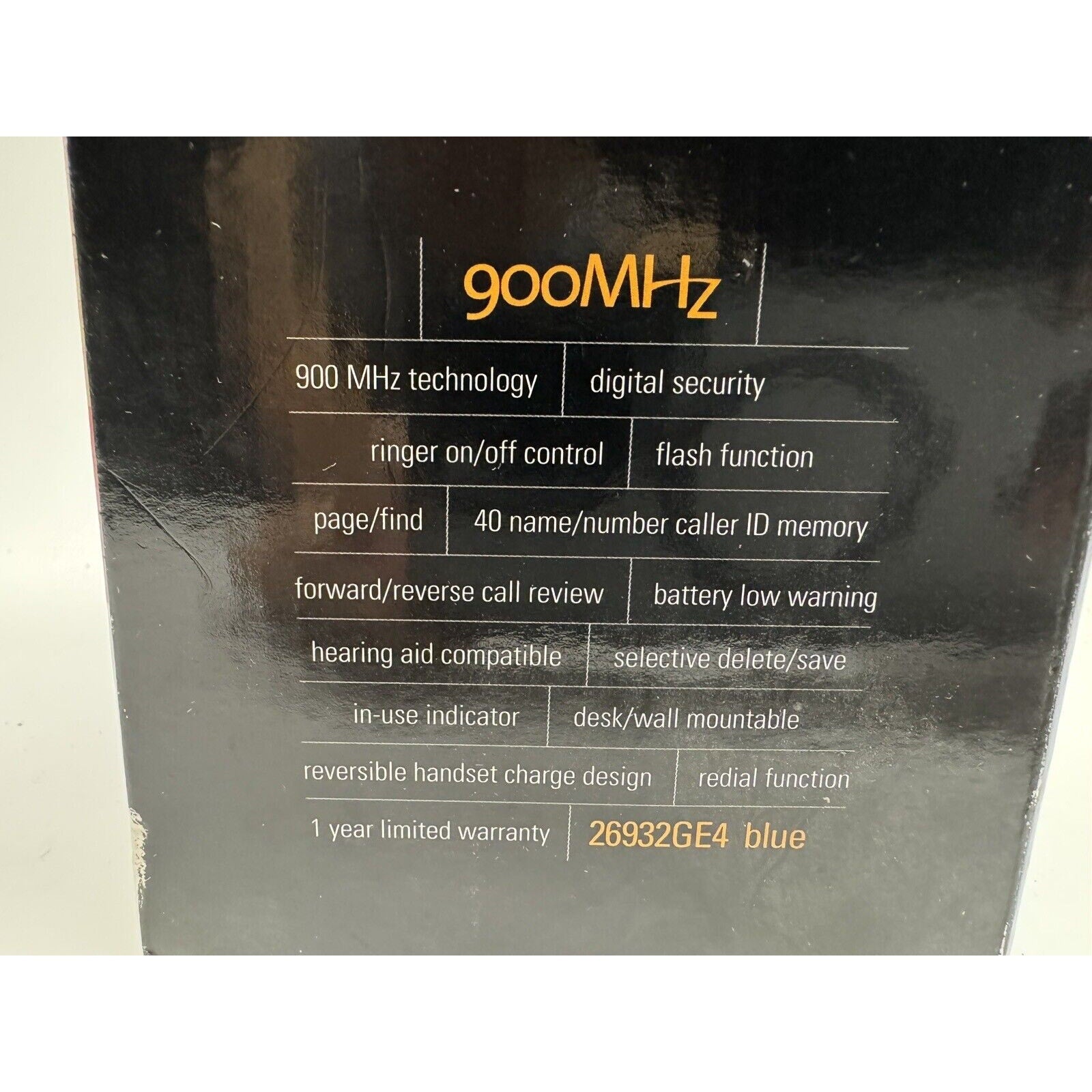 SEALED NEW GE 26932GE4 Cordless Telephone - Flashing Keypad Caller ID - Blue