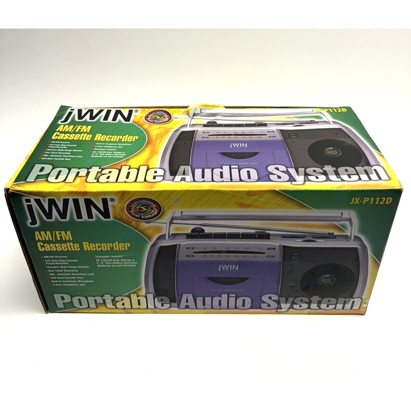 VINTAGE 2001 SEALED NEW jWin AM/FM Cassette Recorder JX-P112D