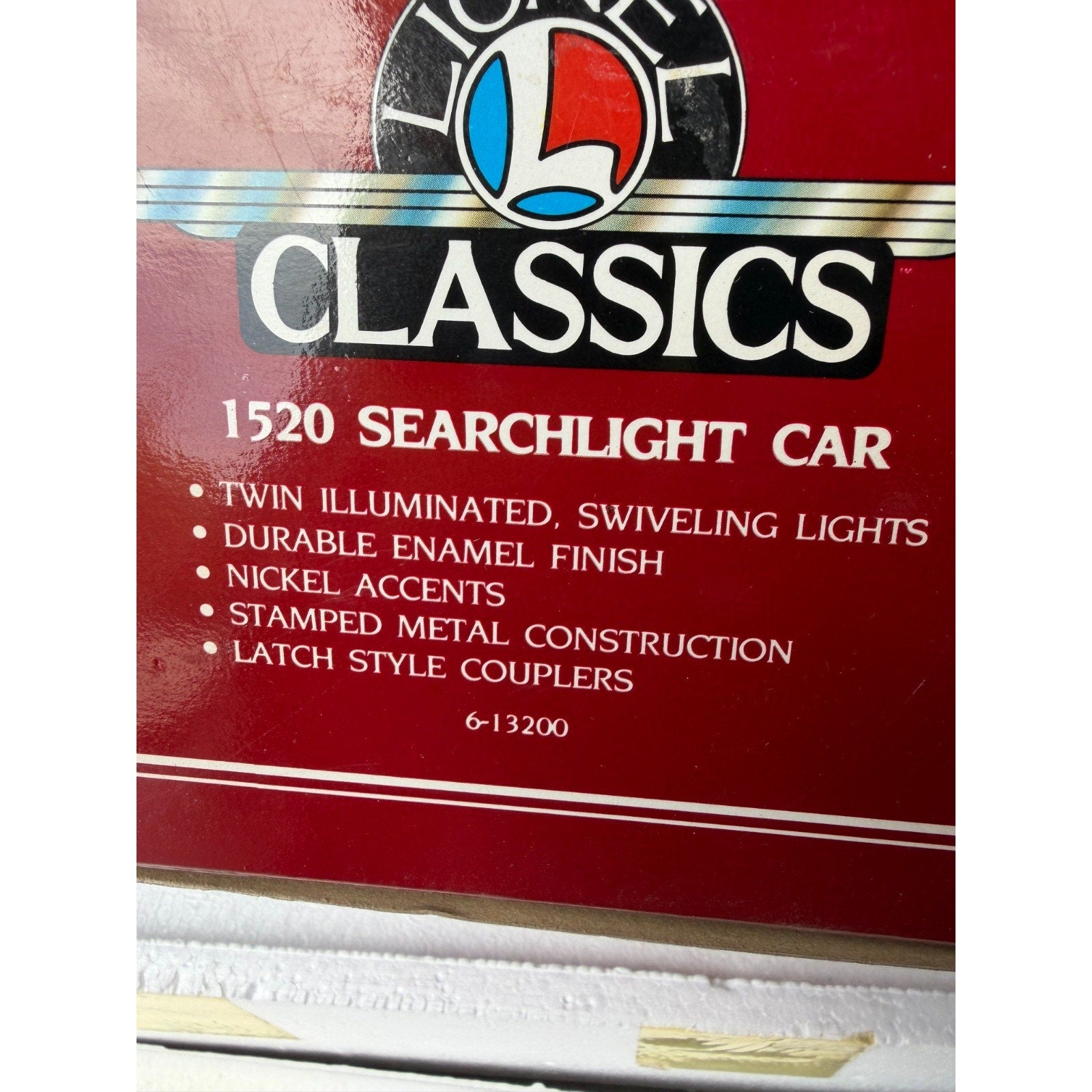 VINTAGE NOS Lionel Classics 6-13200 Searchlight Car 1520 Lighted Standard Scale