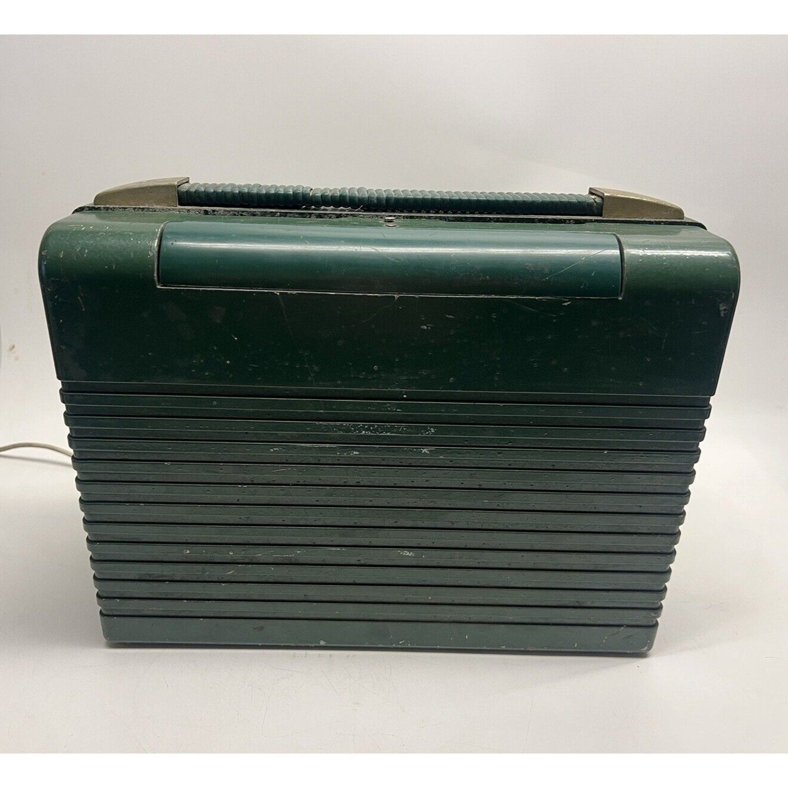 Vintage 50s Sears Roebuck SILVERTONE 2022 Radio Green/Gold Power On :Nd Repair