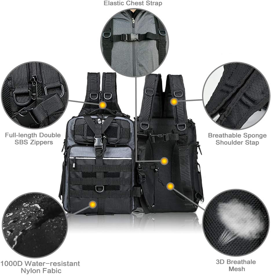 Ultimate Outdoor Tackle Bag - Spacious Water-Resistant Fishing Backpack for Adventurers