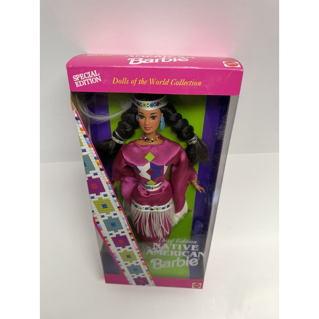 VINTAGE Mattel NATIVE AMERICAN BARBIE Doll 1994 Dolls of the World 3RD Edition