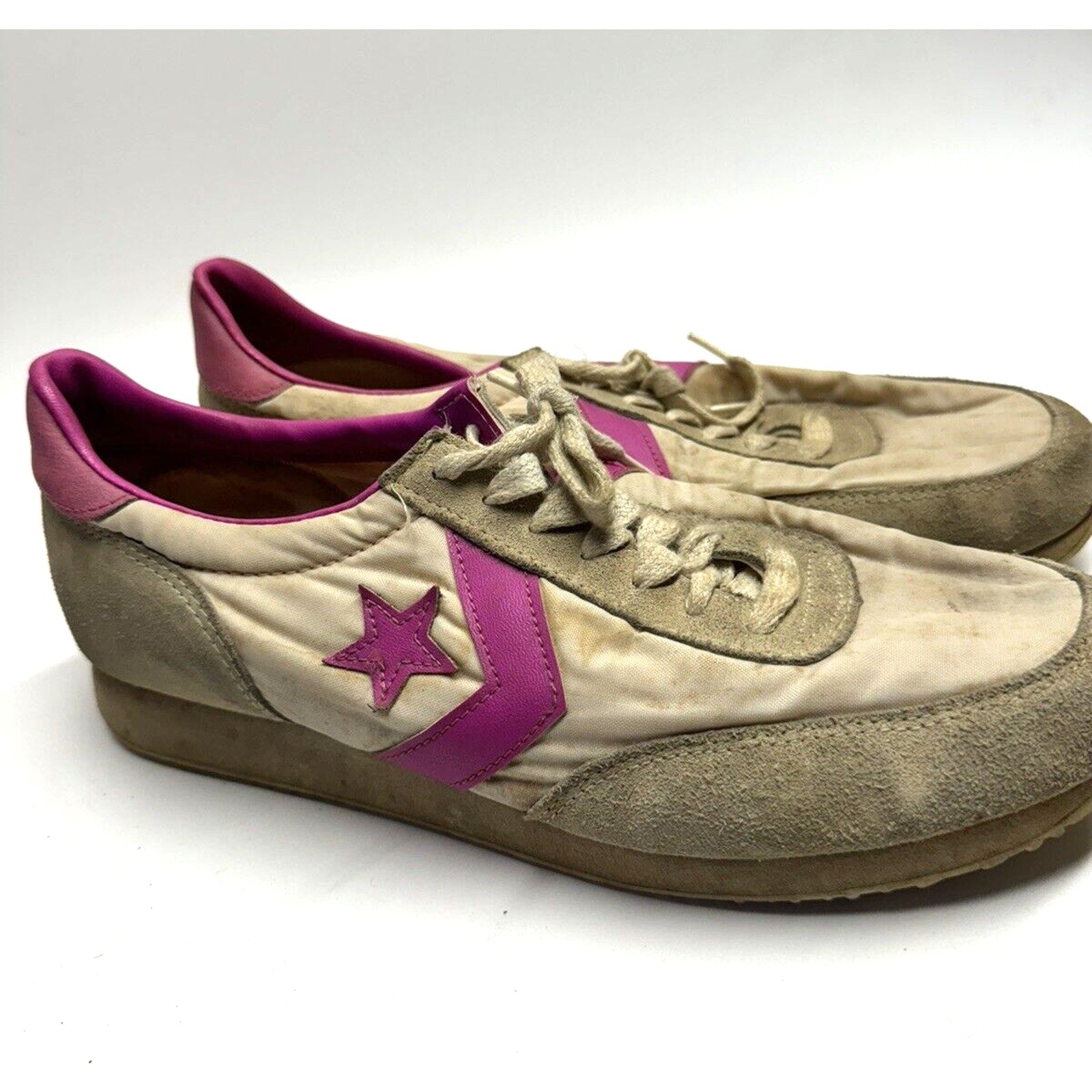 VINTAGE Converse L.A Olympics 1980's Magenta Trainers US Men's Size 9