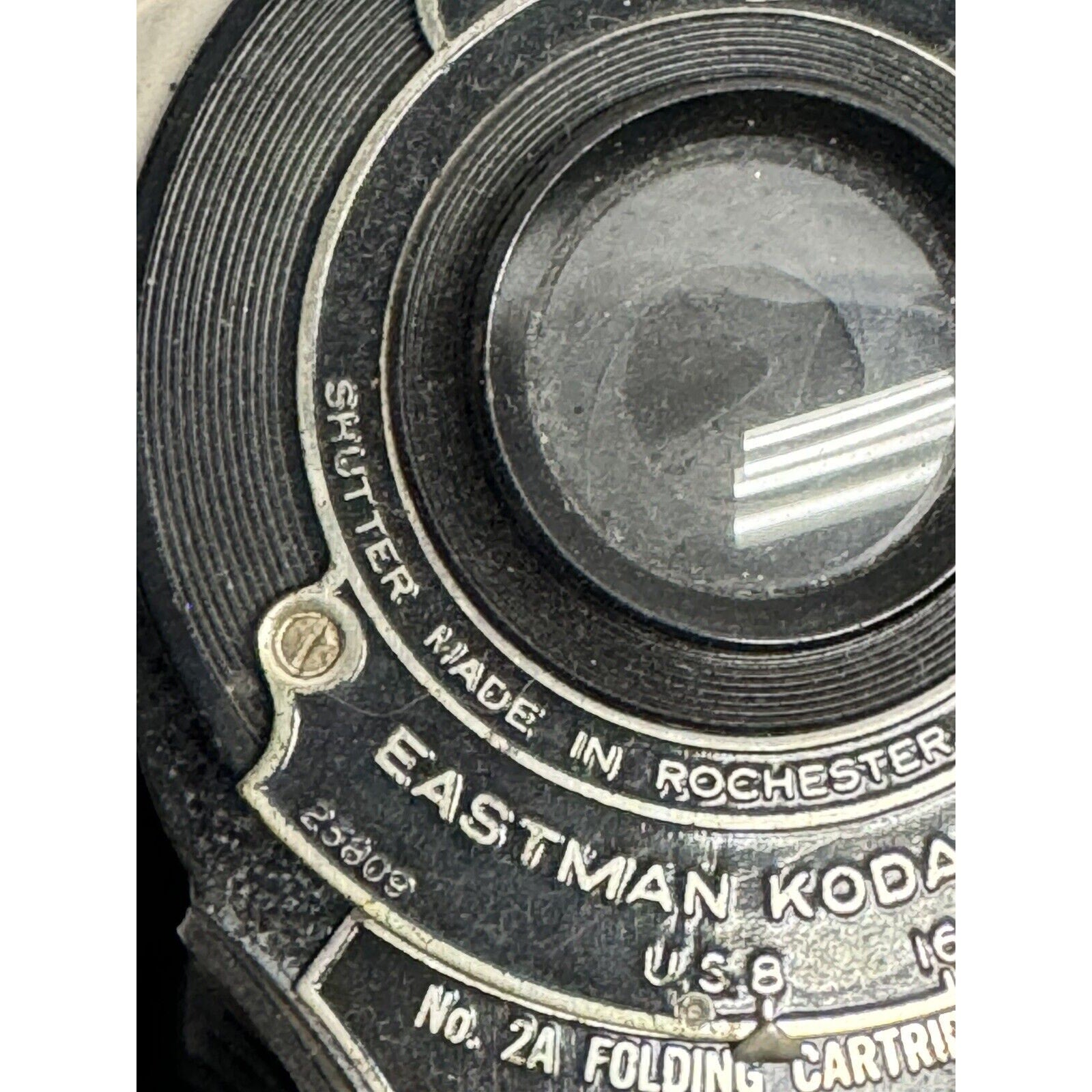 VINTAGE Kodak No 2A Folding Rainbow Hawk-Eye Model B camera 1931 to 1933