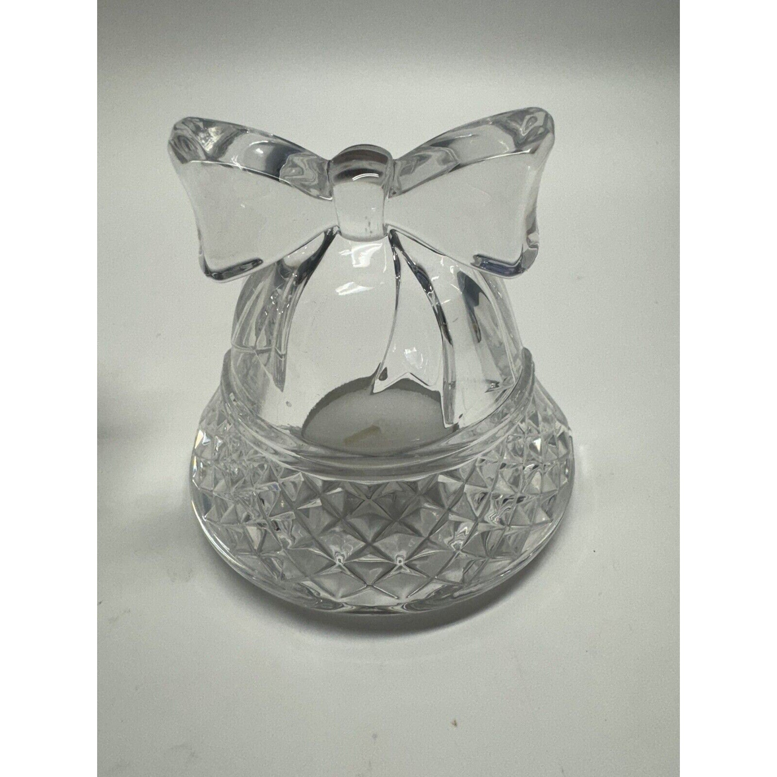 VINTAGE NEW Cristal DArques Christmas Luminaries Candle Holder Made in France