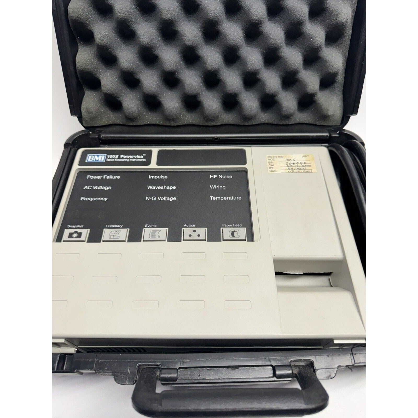 VINTAGE BMI DRANETZ 100G POWERVISA POWER QUALITY ANALYZER