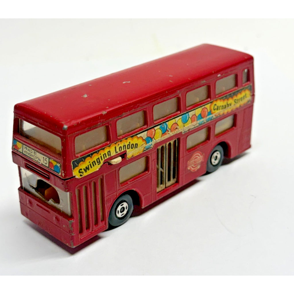 Vintage Matchbox Super Kings Londoner K-15 Swinging London Carnaby St Double Dec