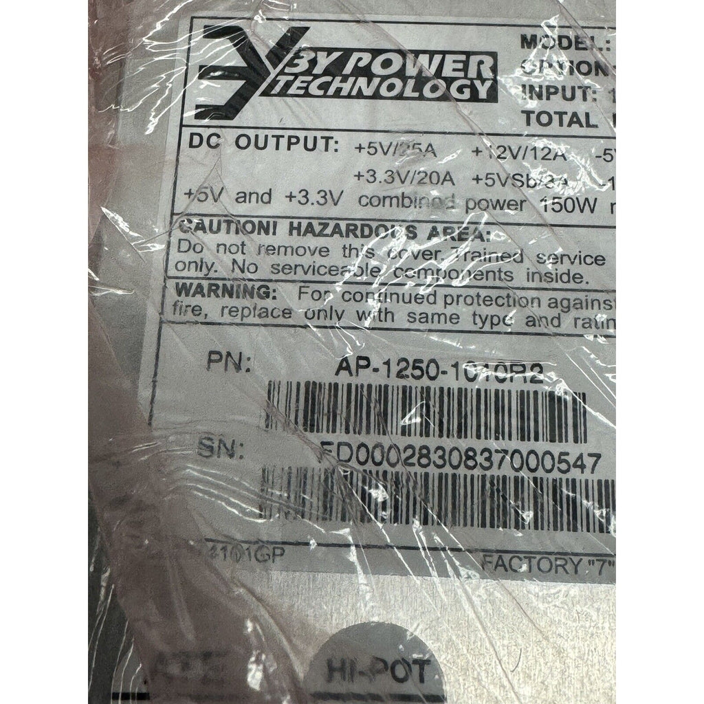 SEALED 3Y POWER TECHNOLOGY YM-6251C AP-1250-1010 POWER SUPPLY 250w +-5/12v &3.3v