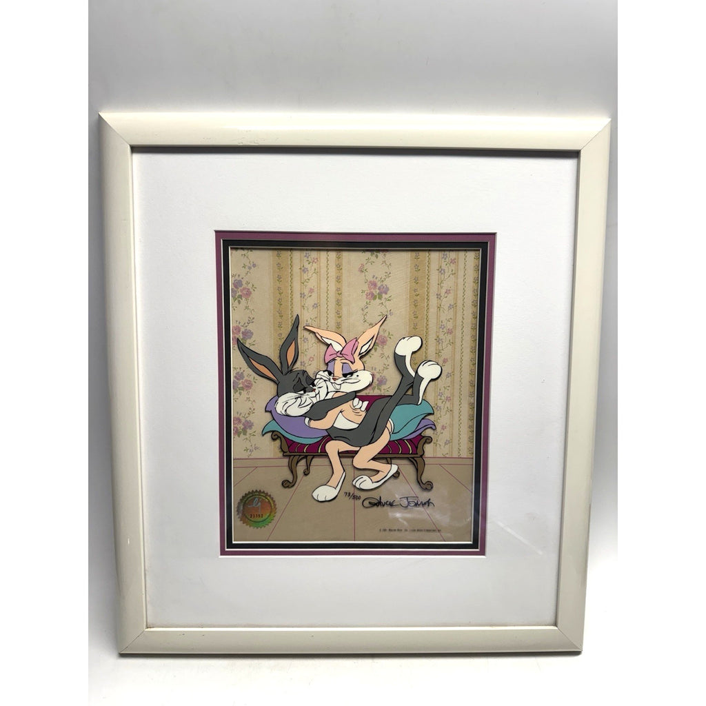 VTG Limited Edition Bugs Bunny And Honey LE Animation Cel Chuck Jones Signed