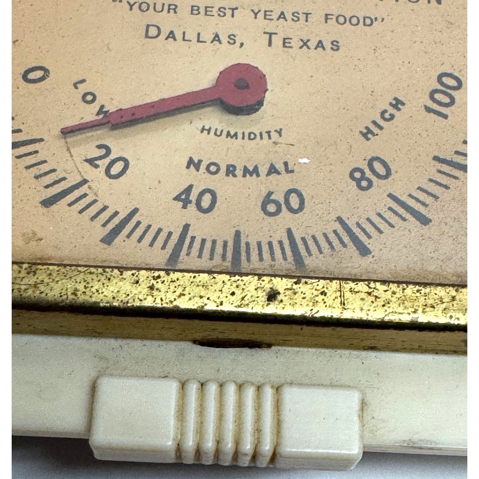 Vintage Sche-Rose Co. Indoor Humidiguide and Thermometer #5504