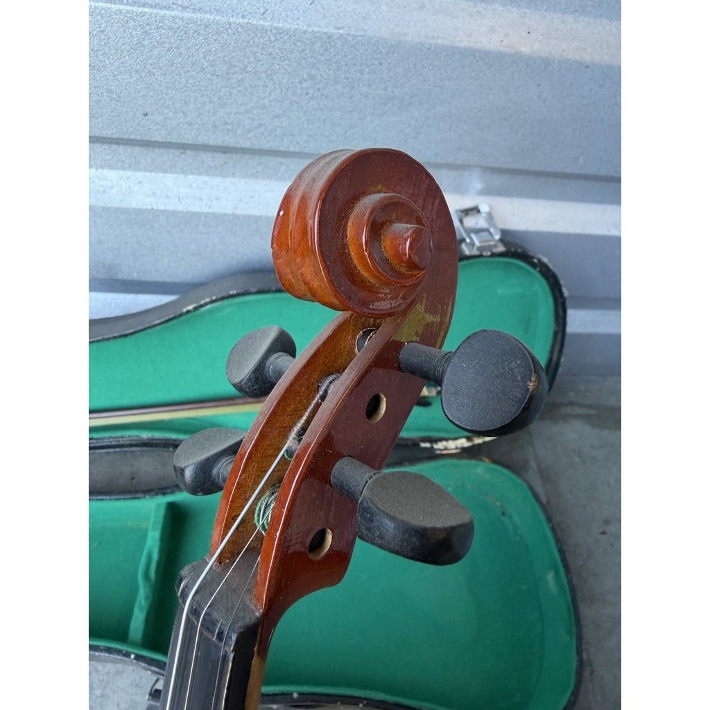Vintage Stradavarius style 4/4 Violin w/Case & Bow ~~Missing Parts~~