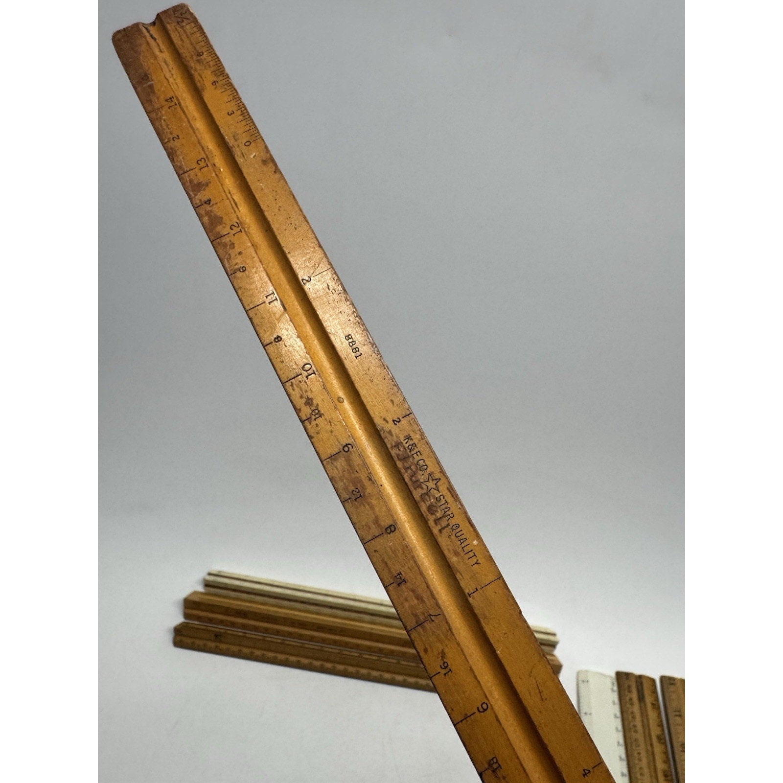 Vintage Drafting Rulers Lot Of 15 Keuffel & Esser, Dietzgen Made in USA