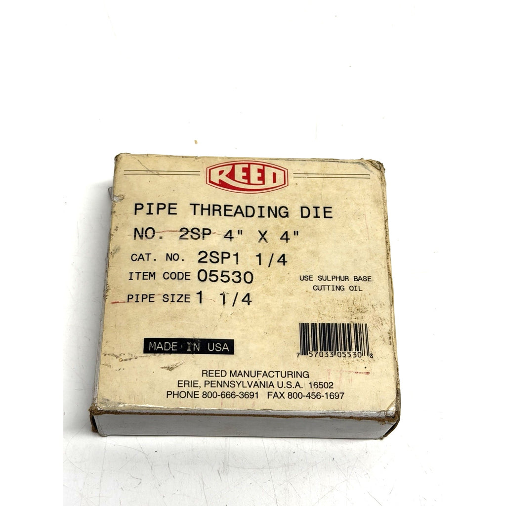 VINTAGE FACTORY SEALED Reed 425p 4" X4" 2SP 1/4" code 05530 1 1/4" NPT